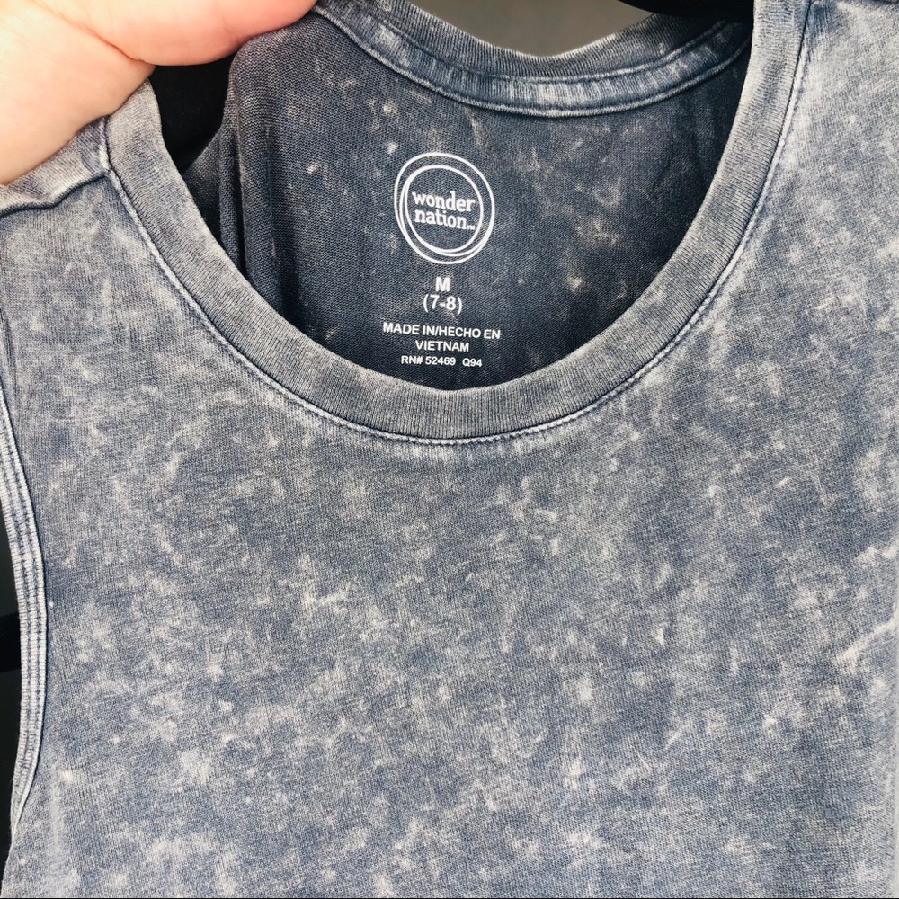 Twist Tank Grey/Blue Size M NWT Wonder Nation - Picture 3 of 4